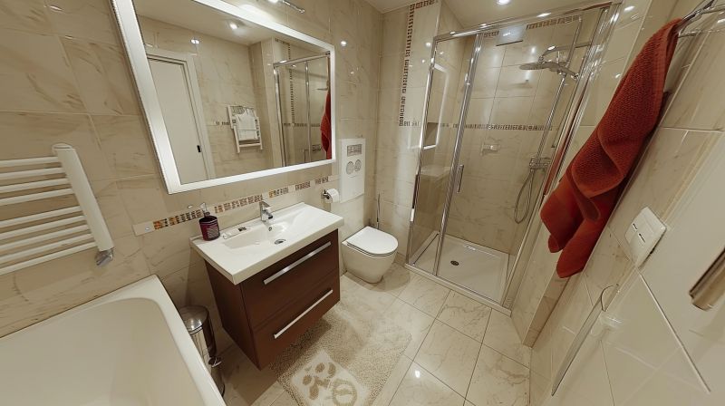 Bathroom with Custom Lighting and Vanity